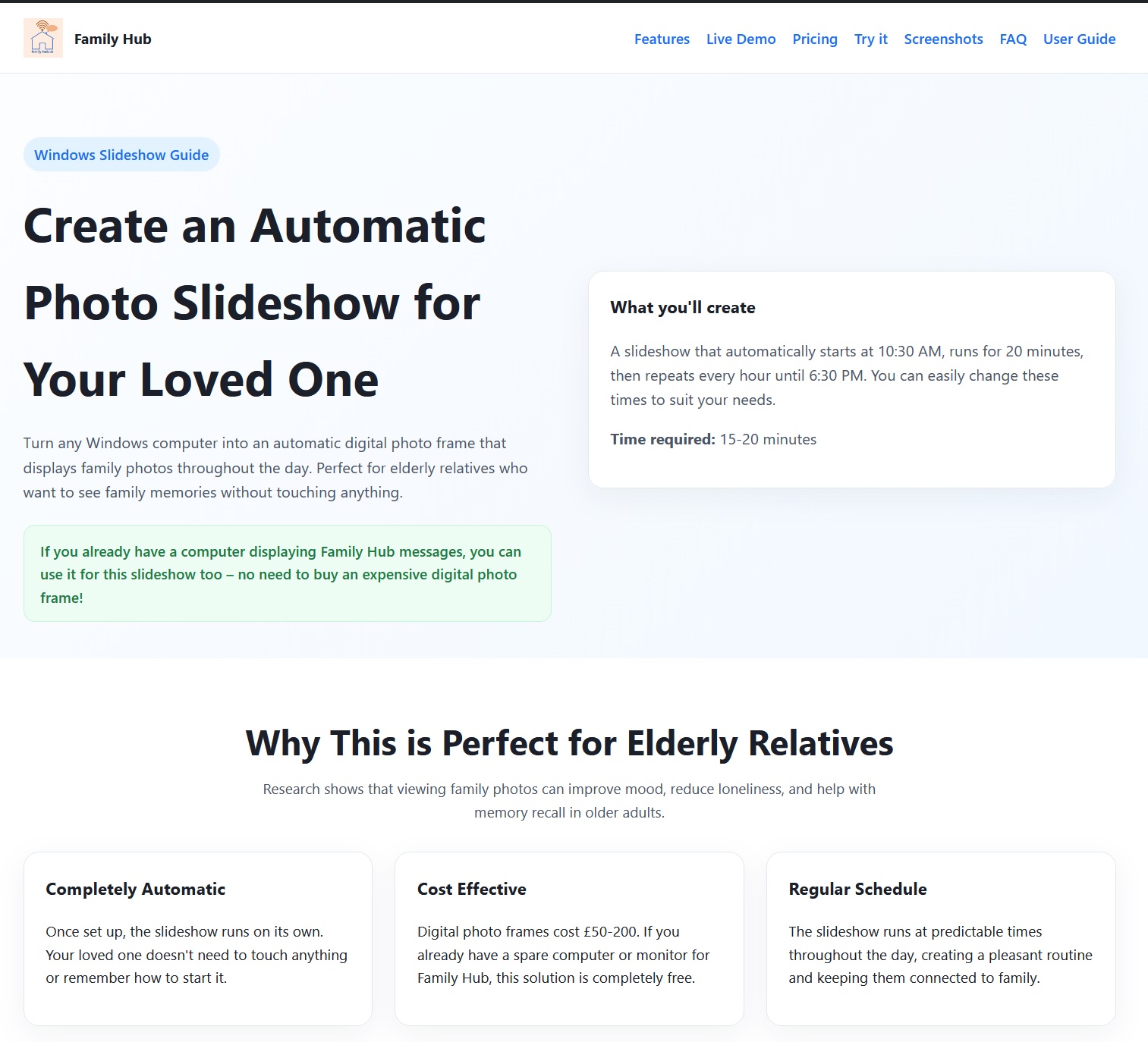 Auto Slideshow Guide